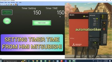 GX Works2: How to make variable data timer mitsubishi PLC in GOT2000 HMI,with GT designer3 Simulator