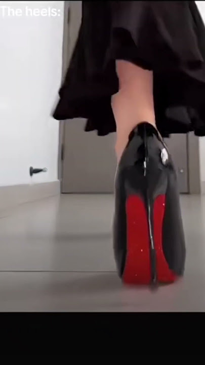 Louboutin heels 👠#edit #highheels #louboutin #black #fashion #shorts #like #share #subscribe
