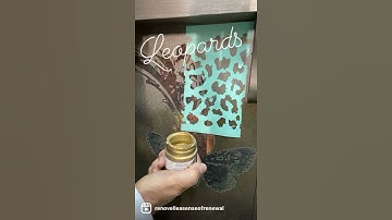 Stick and Style Decor Stencil Leopards from Redesign with prima