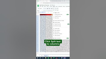 Split Text to Columns in #googlesheets #spreadsheets