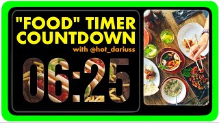 Delicious Food Timer! | Timer Countdown For 10:00 Minutes | Available For Download | In Black