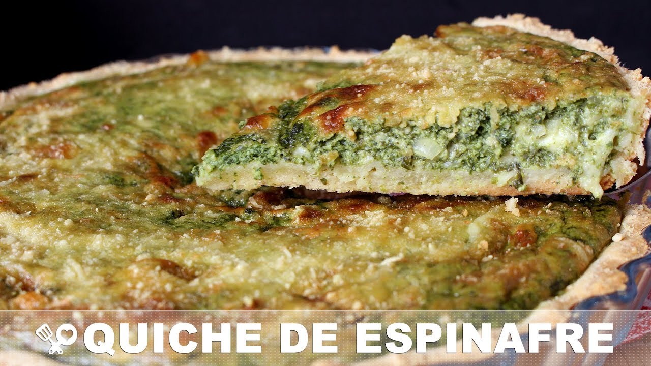 QUICHE DE ESPINAFRE com queijo - RECEITAS SEM CARNE - RECEITAS QUE AMO