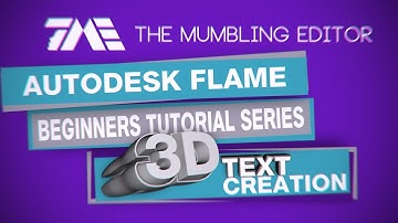 3D Text in Autodesk Flame - Creation