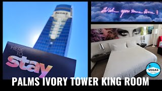 Palms Las VEGAS Hotel Room Tour - Ivory Tower King