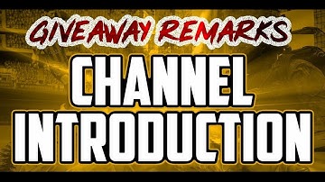 Giveaway Remarks|Channel Introduction|Be Updated With Giveaways Running On Youtube|
