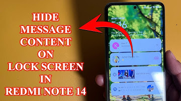 How to hide notification content on the lock screen on Redmi Note 14 pro