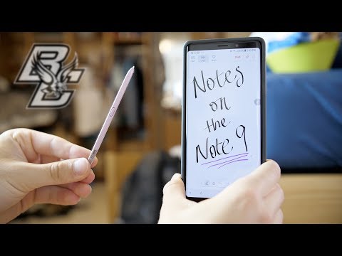 Using the Galaxy Note 9 for COLLEGE NOTES!