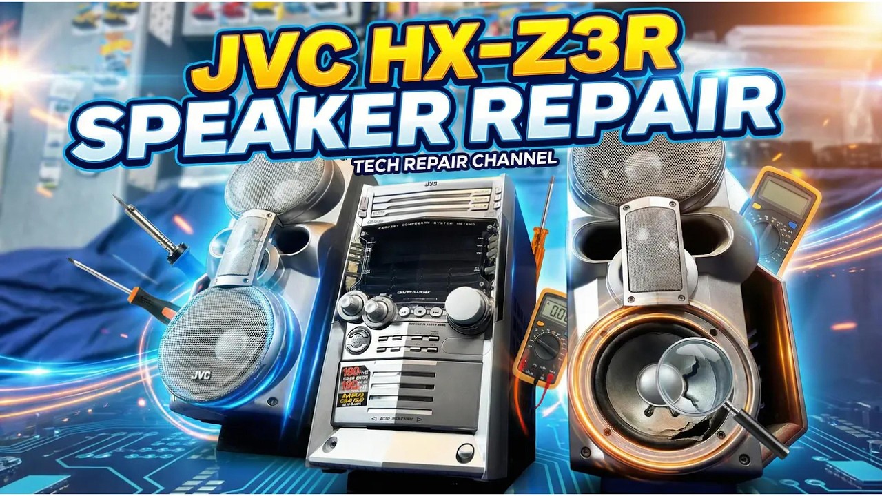 JVC HX-Z3R Speakers disassembly - YouTube