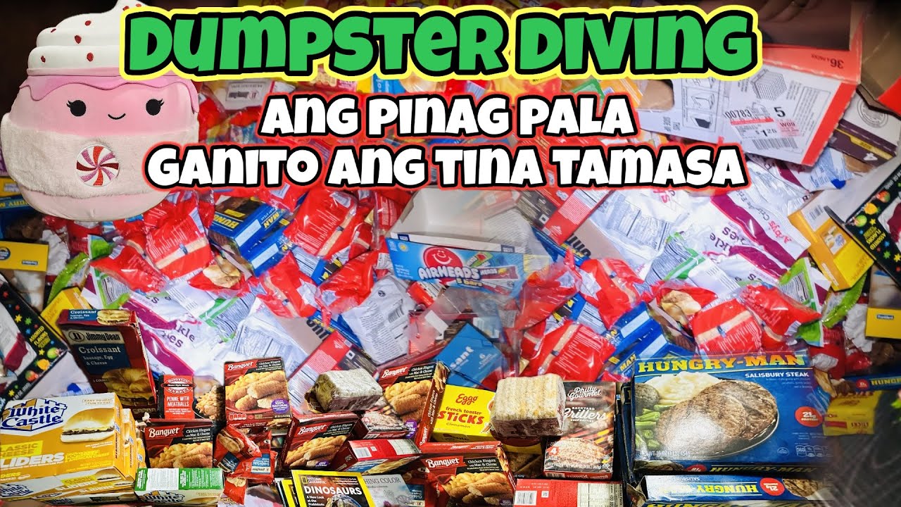 DUMPSTER DIVING PARANG TSUNAMI SA DAMI #tomwallaceofficial #dumpsterdiving #freefood