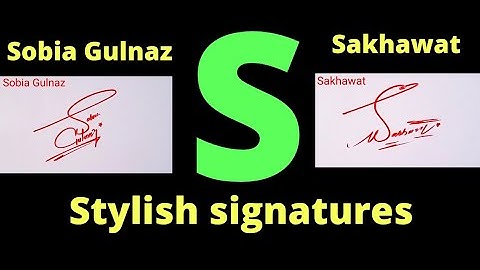 S name signature style | Signature like a billionaire
