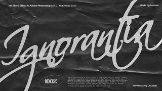 How to Create Editable Ink Bleed Text in Photoshop