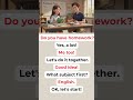 English Conversation for Beginners – Homework 📚 #EnglishListening #DailyEnglish