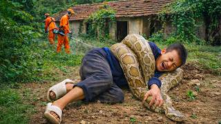 Celebrity Giant python attacks madman in abandoned house | Will he survive? Wealth