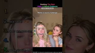 Ranking The Best Make A Word Challenge PART 3