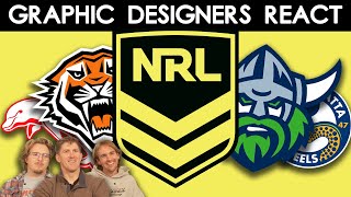 Graphic Designers React to WORST & BEST NRL Logos (National Rugby League) | 3