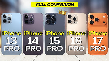 iPhone 13 Pro vs 14 Pro vs 15 Pro vs 16 Pro vs 17 Pro