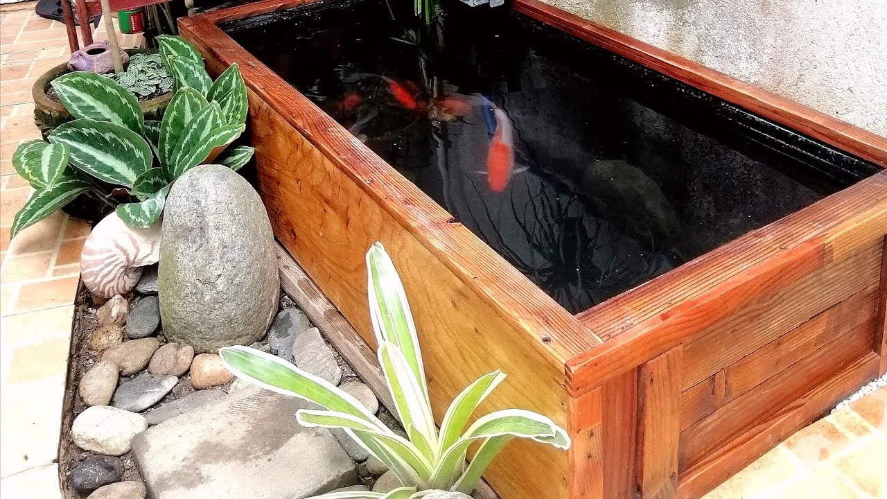 How to make fish pond out of recycled refrigerator YouTube