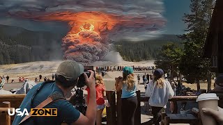 Horrifying! Steamboat Geyser 2nd Eruption Threatens Many Visitors to Yellowstone National Park