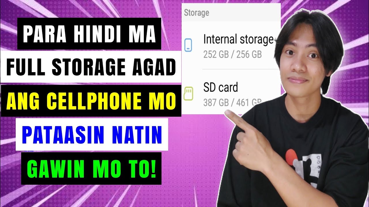 Paano pataasin ang Internal storage ng cellphone - YouTube