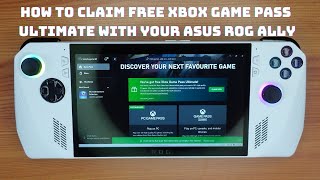 How to Claim Free XBOX Game Pass Ultimate with your ASUS ROG Ally screenshot 3