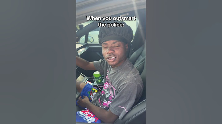 When you outsmart the police 😂
