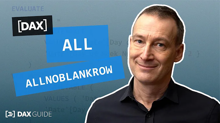 ALL, ALLNOBLANKROW - DAX Guide