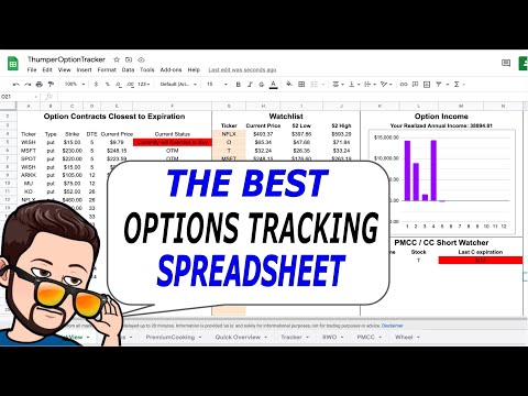 Best Spreadsheet for Tracking Options Trades | Free Download - YouTube