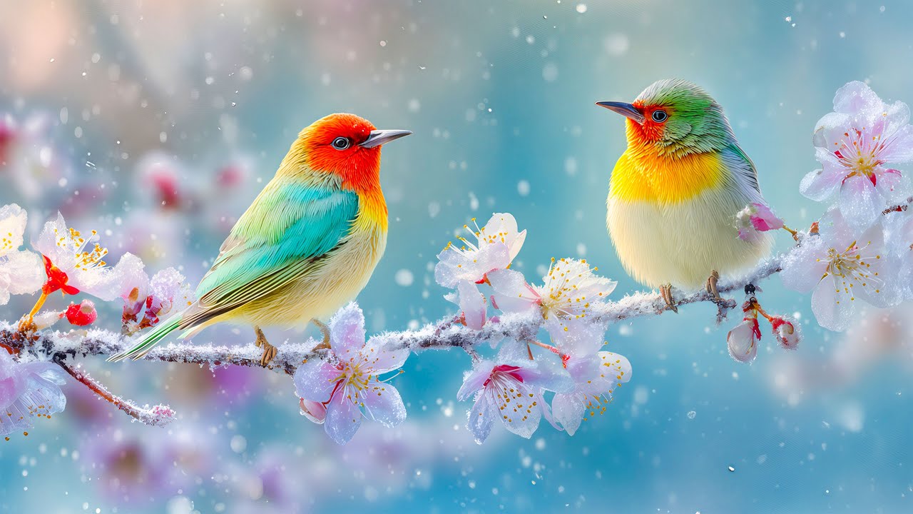 Winter Birds Singing & Piano Music for Stress Relief - Emotional Healing, Calm the Mind ❄️