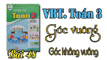 Vở bài tập toán lớp 3 sách cánh diều | Bài 48 góc vuông, góc không vuông trang 94