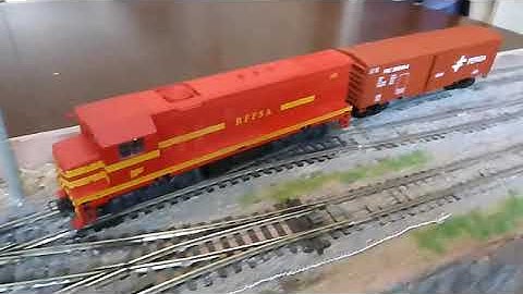 A 1200mm x 240mm Micro Brazilian HO Scale Model Railway Layout