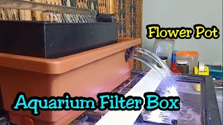 Изготовление коробки фильтра для аквариума своими руками из цветочного горшка