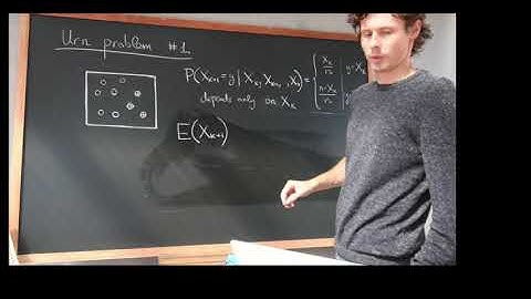 160B. Lecture 2. Part 3 (Urn problem #1 -- first-step transition analysis).