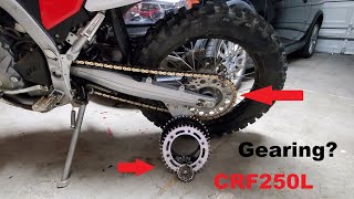 CRF250L - What Gearing Should you do?