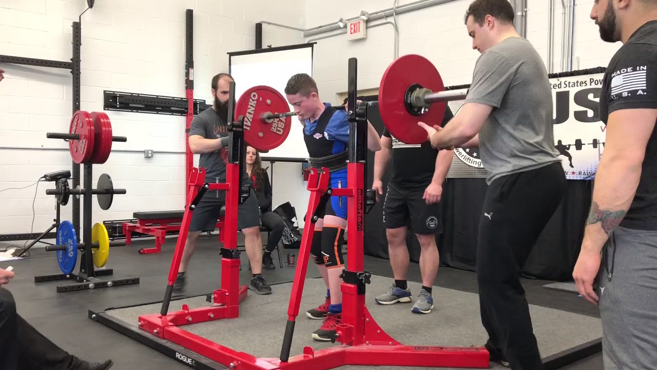 Tristan Kratz (114 J1 13-15) goes 9/9 (via 171/105/248) at his 1st USPA meet... 2018 USPA PA States