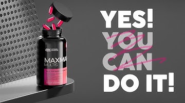 How to Create a 3D Render of a Supplement Bottle | Beginner