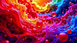 ✨ TV SCREENSAVER Abstract Opalescent Cascade 4K | Satisfying Liquid Sheens Background ✨