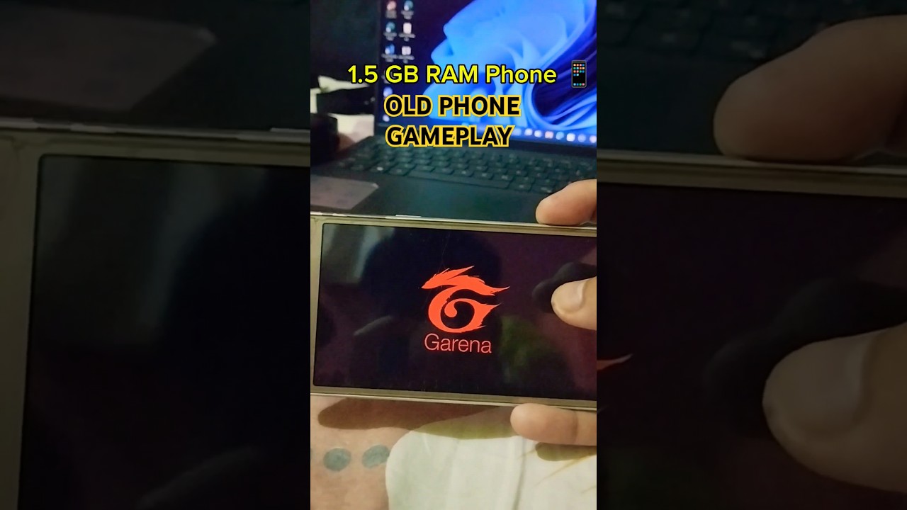 Playing free fire in my old phone 📱 ||  1.5 GB RAM PHONE 📱 || 