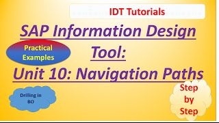 Famous SAP IDT Unit 10 :Navigation Path: Practical Examples Profile