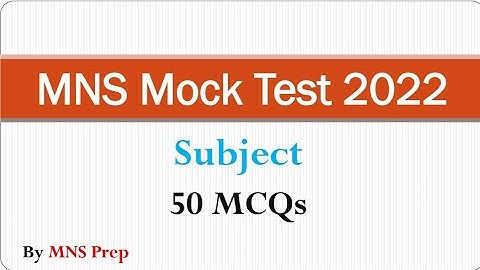 MNS Mock Test 2022 | How to Avail ? | by @flora_fauna23