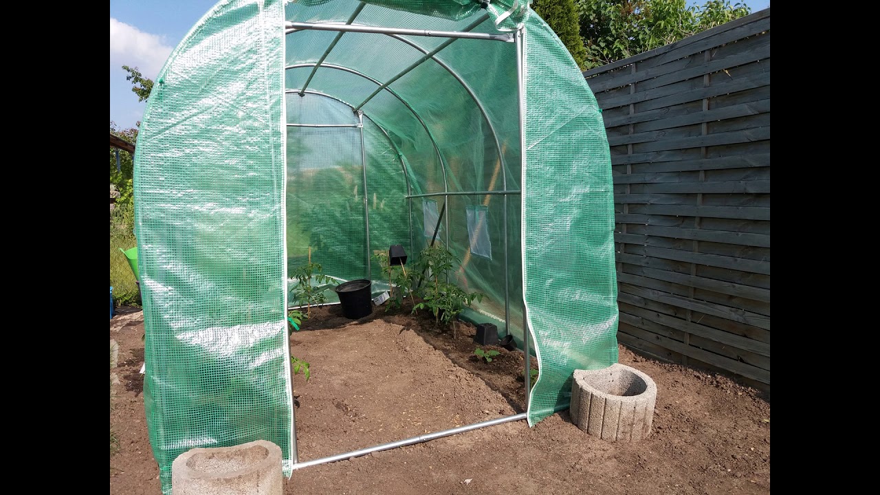 Folientunnel Aufbau + Rätzel YouTube