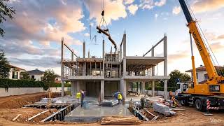  Empty Lot to Luxury Villa: The Ultimate 4K Construction Timelapse 🏗️