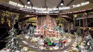 🚂✨4K New York Holiday Train Show 2025|Christmas Decorations and Lights Night Views Botanical Garden