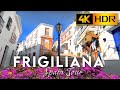 4K HDR WALK in FRIGILIANA SPAIN | Walking Tour on the NARROW STREETS with Beautiful White Buildings