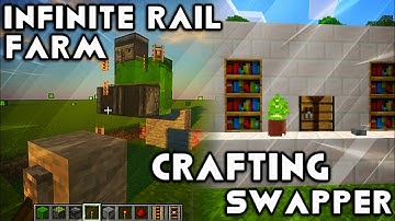 MINECRAFT INFINITE RAIL TRACK AND CRAFTING SWAPPER TUTORIAL || UNSTOPPABLE MC