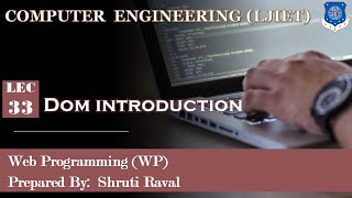 Information Lec-33_JavaScript DOM Introduction | Web Programming | Computer Engineering Guide
