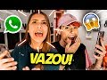 VAZEI O WHATSAPP DA BIBI E ELA FICOU MUITO BRAVA!