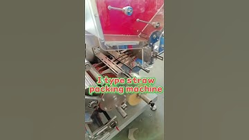 Cheap price four-side sealing single straw packaging machine,I type straw wrapping machine