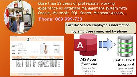EPISODE 11:  Part 04- Using MS ACCESS