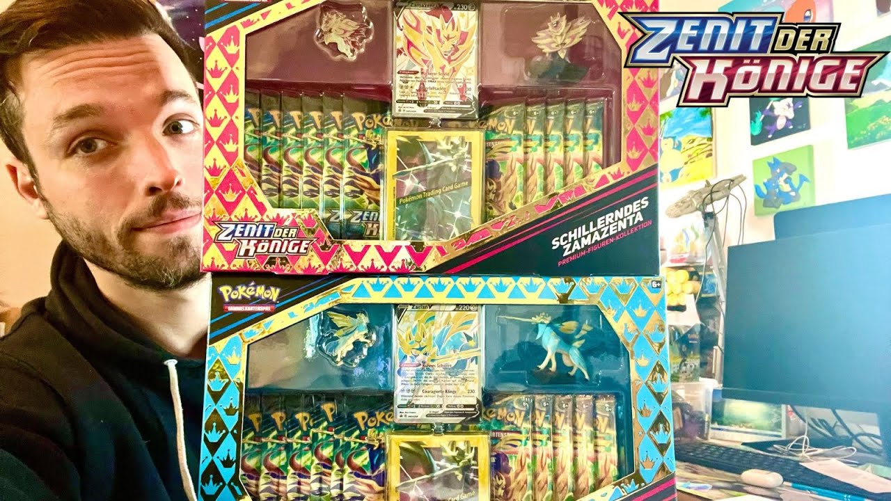 Pokemon Zacian & Zamazenta Premium Figuren Kollektionen Zenit der Könige ! Pokemon Karten Opening