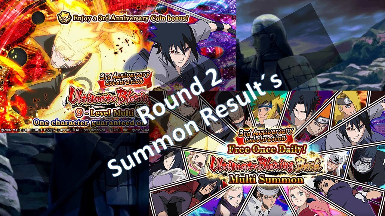 "Round 2" Results on the 3º Anniversary | Naruto Blazing